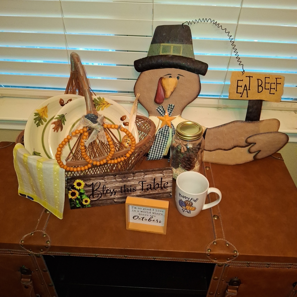 Thanksgiving Turkey Decor Set